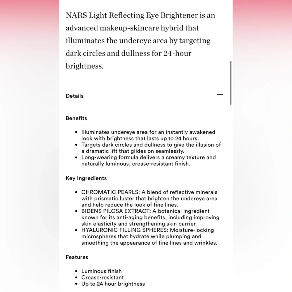 NARS ‘Impossible Dreams’ Light Reflecting Eye Brightener